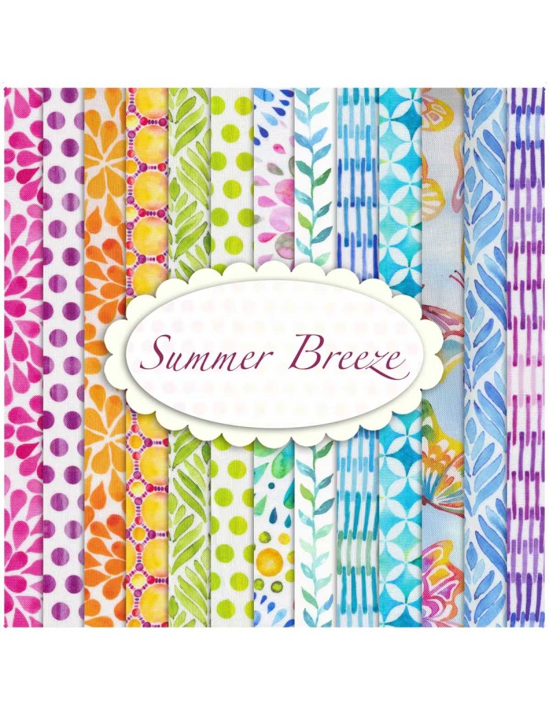 Summer Breeze Butterflies Par Jason Yenter Pour In The Beginning Fabrics