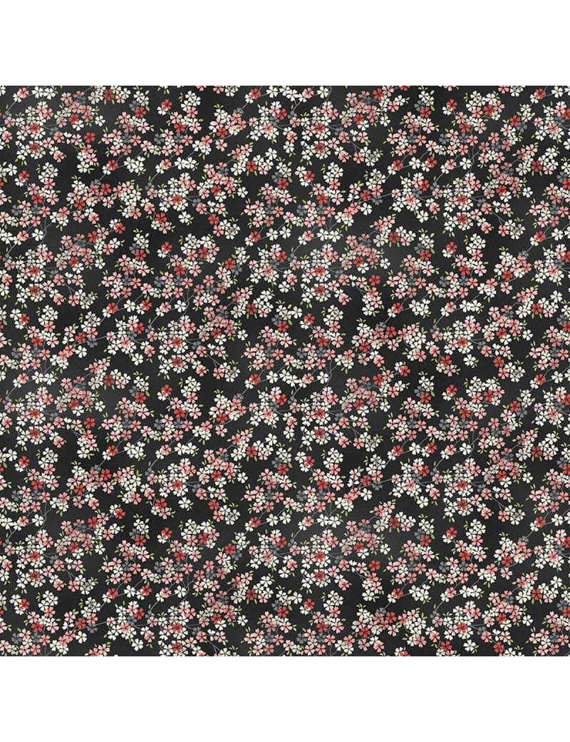 Tissu coton Tranquility Cherry Branch