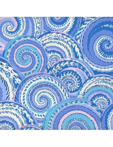 Fat Quarter Kaffe Fassett à motifs de spirales Bleues