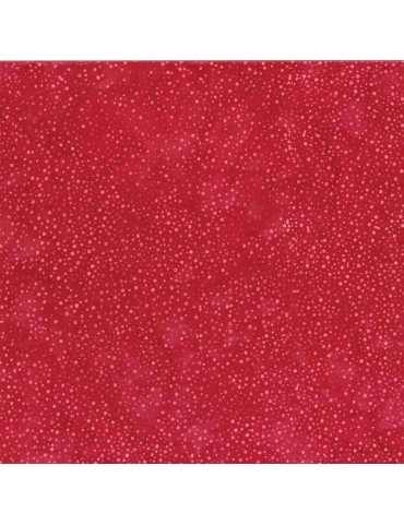 Fat quarter Dot batik imprimé plumetis rouge clair