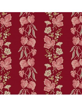 Tissu coton Super Bloom Bleeding Heart Bordeaux