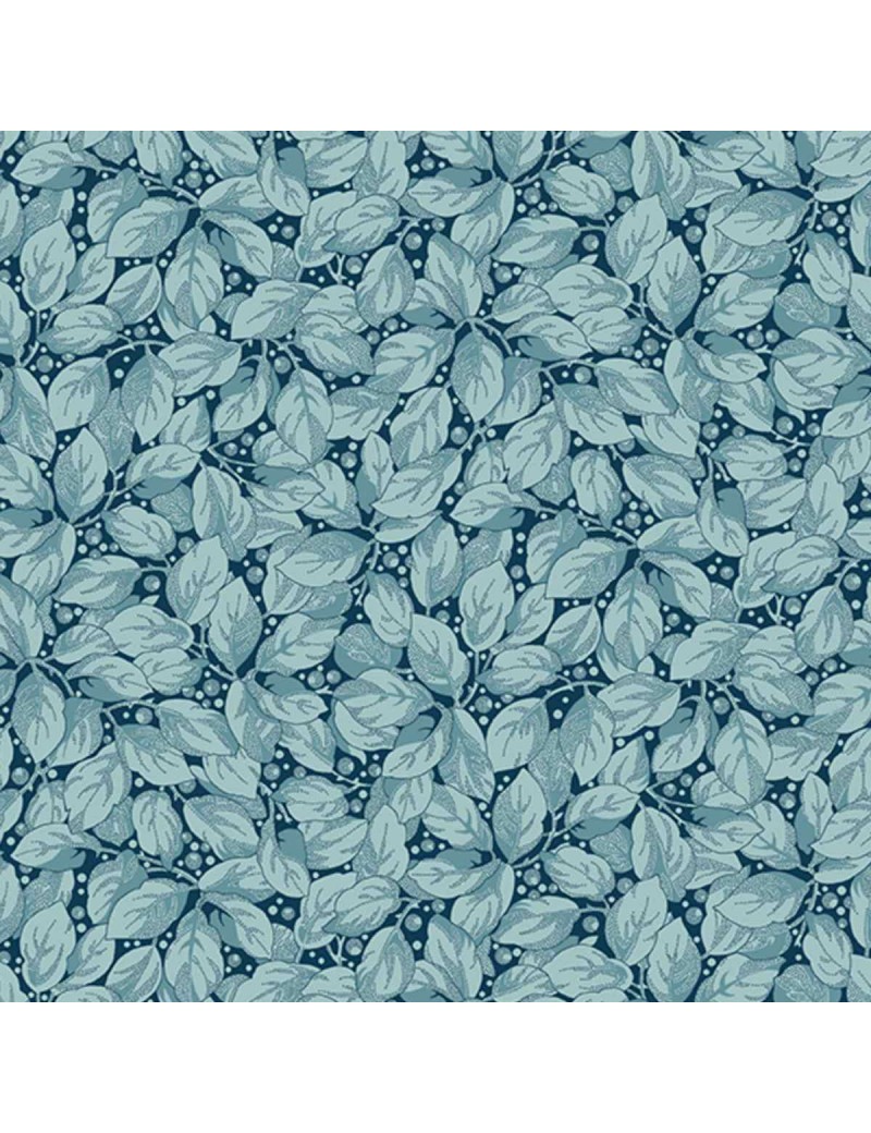 Tissu coton Super Bloom à motifs de Feuillage