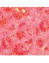 Tissu Batik imprimé agrumes rose