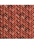 Tissu coton à motif de dallage Terre Cuite