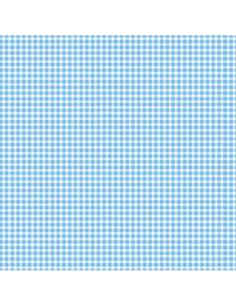 Tissu à carreaux Vichy gingham light blue 920/B4