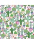 Tissu coton Dapper Dachshunds à motifs de cactus