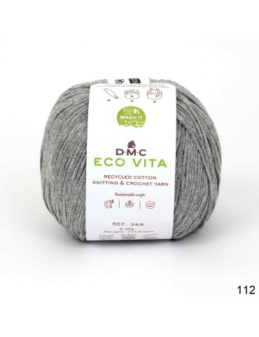 Fil DMC Eco Vita en coton recyclé pour le tricot et le crochet