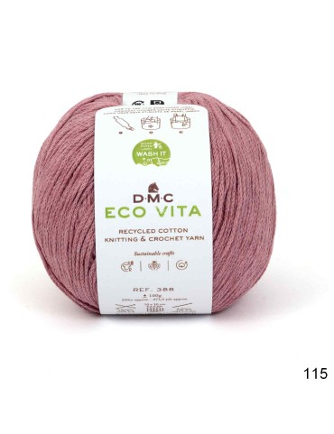 Fil DMC Eco Vita en coton recyclé pour le tricot et le crochet