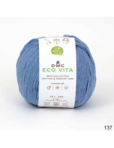 Fil DMC Eco Vita en coton recyclé pour le tricot et le crochet