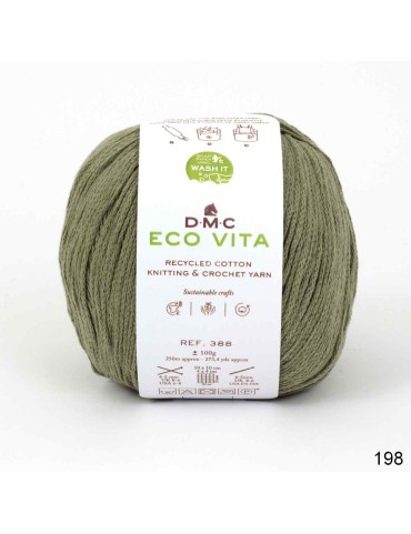 Fil DMC Eco Vita en coton recyclé pour le tricot et le crochet