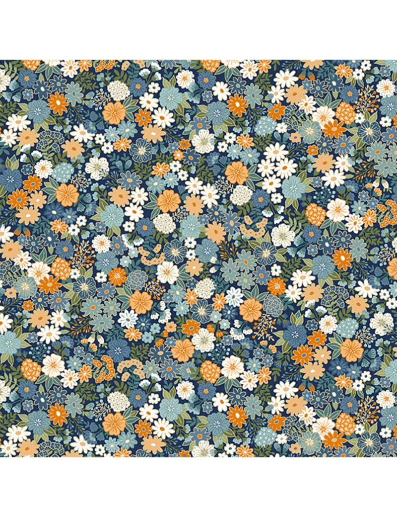 2616/B Mini Floral Navy