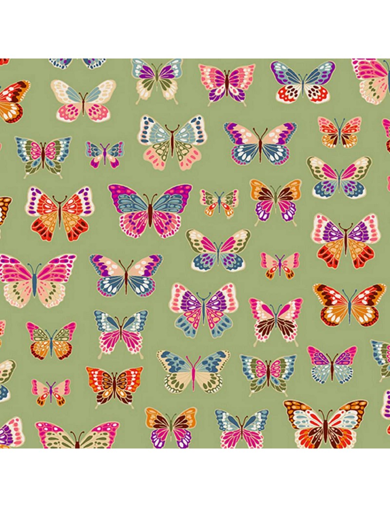 Fat quarter Luxe Butterflies