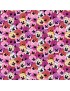 Tissu coton Summer days pansies pink