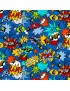 Fat quarter Monster Pow blue