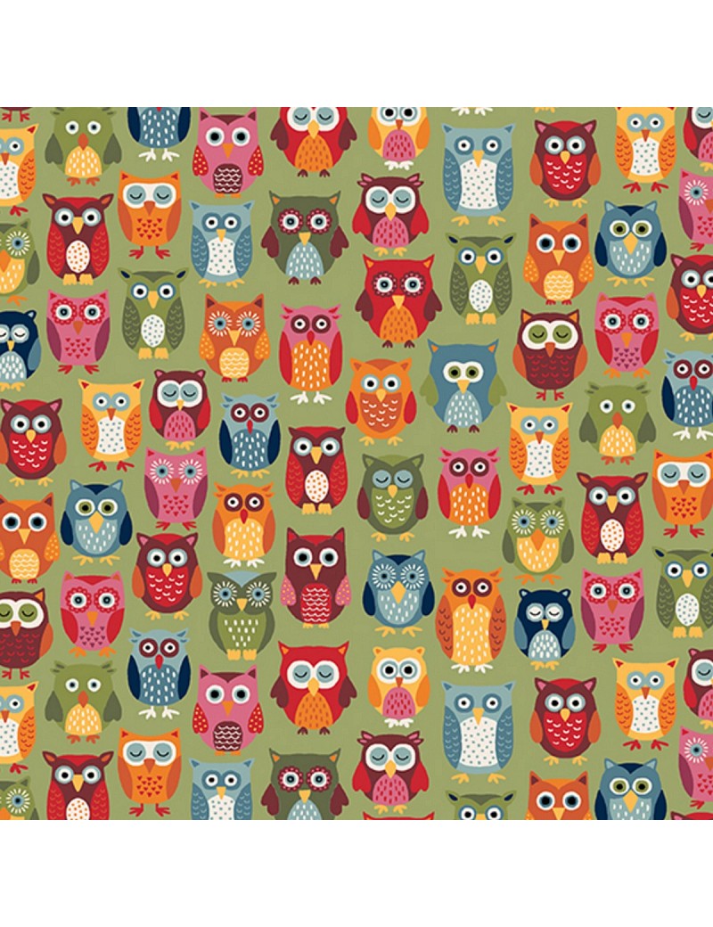 Fat quarter Autumn Days owls