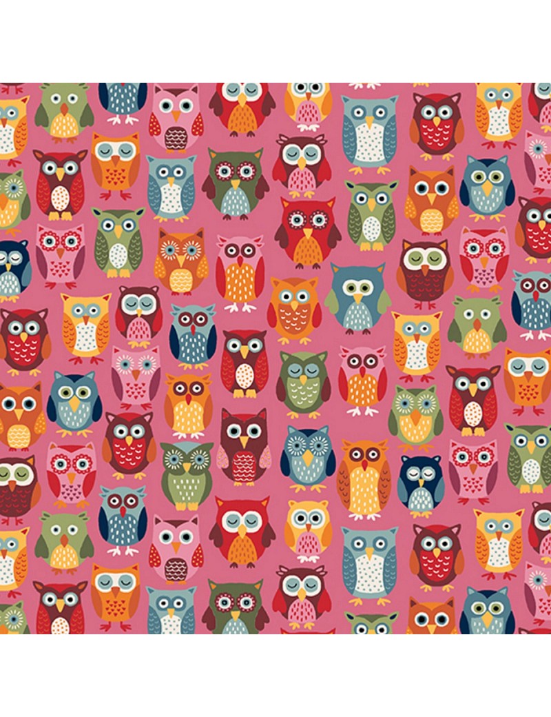 Fat quarter Autumn Days owls