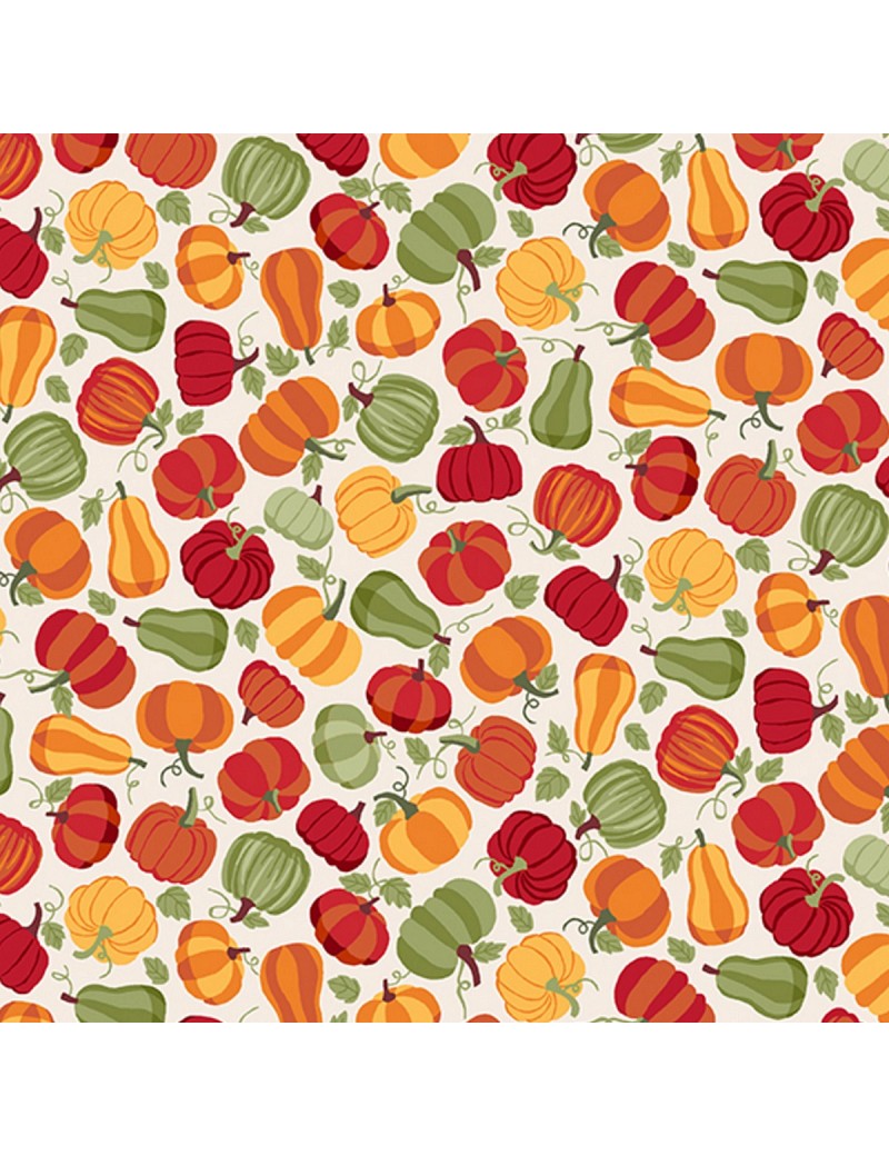 Fat quarter Autumn Days pumpkins