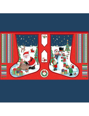 Christmas sock Santa stocking to sew