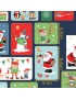 Fat quarter Noël Santa Blocks