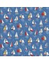 Fat quarter Nautical Yachts à motifs de bateaux