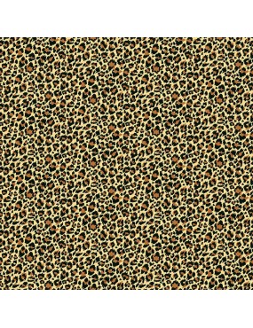 Tissu coton à motif de peau de léopard