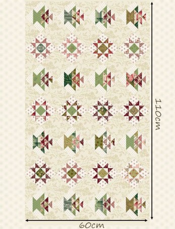 Joy baskets patchwork cotton fabric by Edyta Sitar