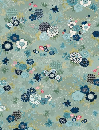 Kasumi harmony patchwork cotton fabric by Makower