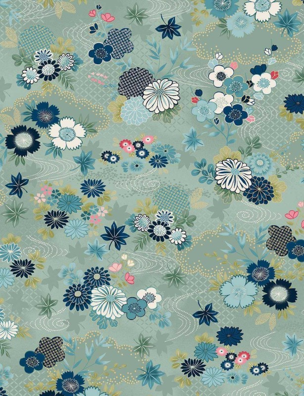 Fat quarter patchwork fabric Kasumi harmony by Makower