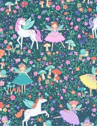 Fairy Dust patchwork fabric magic garden by Makower