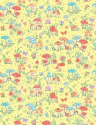 Fairy Dust patchwork fabric toadstool by Makower