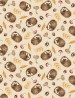 Foliage And Fur patchwork cotton fabric hedgehog