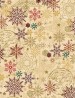 We Love Christmas cotton fabric with snowflakes and balls by Stof