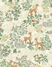 Tissu patchwork Enchanted Christmas motifs de rennes et feuillages