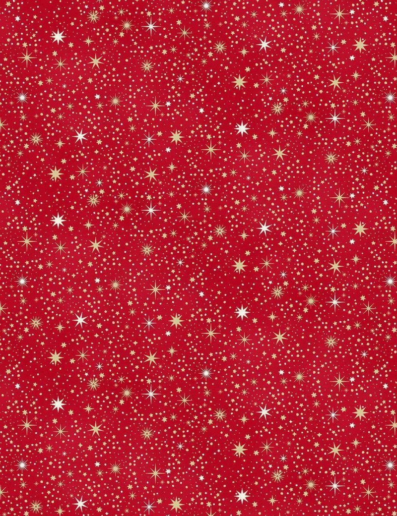 Enchanted Christmas starry sky patchwork fabric