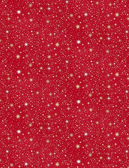 Enchanted Christmas starry sky patchwork fabric