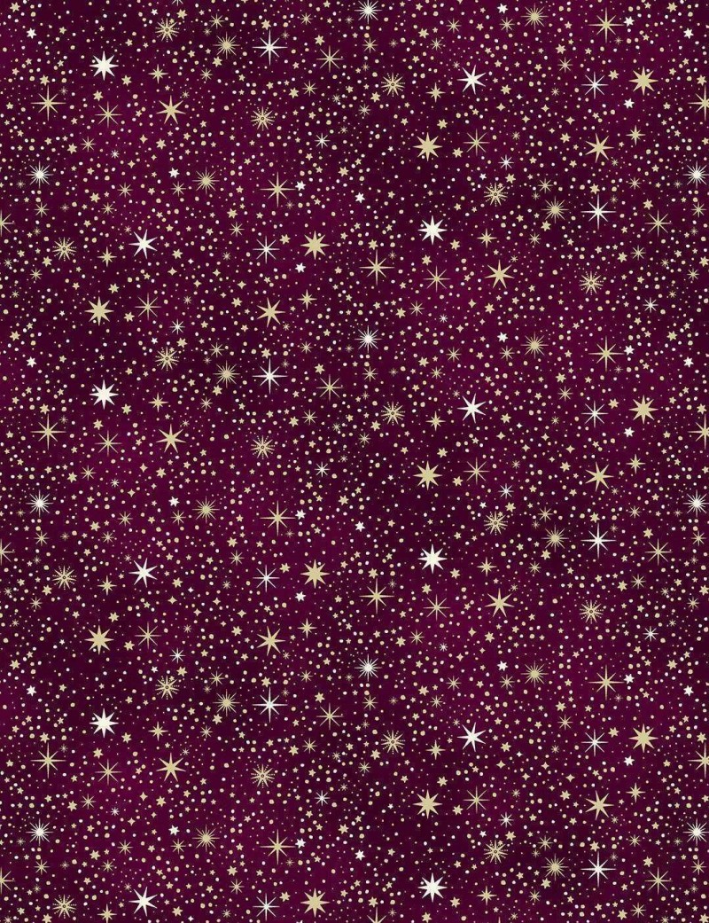 Enchanted Christmas starry sky fat quarter