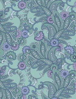 1092-T heritage twilight teal. At days end collection by Makower