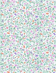 Fat quarter of Fairy Dust floral trail fabric by Makower UK