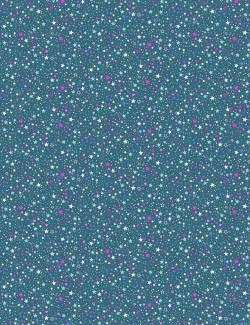 Fairy Dust sparkle stars patchwork fabric by Makower UK