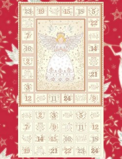 Sewing Advent calendar with angel design