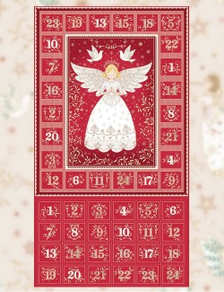 Calendrier de l'Avent à coudre à motif d'ange