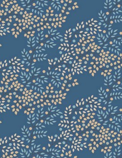 Tilda Berry Tangle fabric printed with small leaves and berries