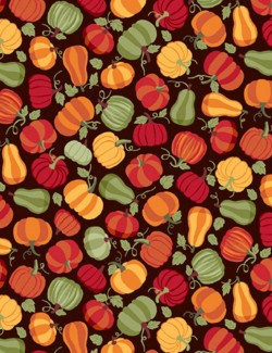 Fat quarter Autumn Days pumpkins