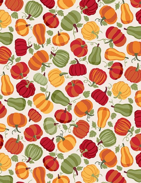 Fat quarter Autumn Days citrouilles