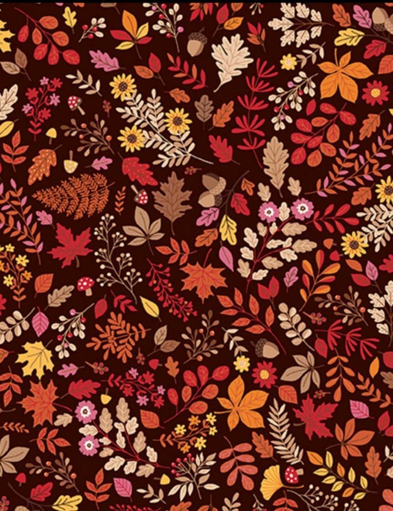 Fat quarter Autumn days Foliage