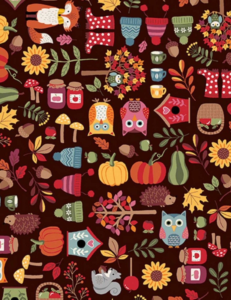 Fat quarter Autumn days Icons