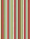 Tissu coton Christmas Festive Foliage Stripe