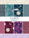 Fat quarter de tissu patchwork Luna Jardin nocturne par Makower