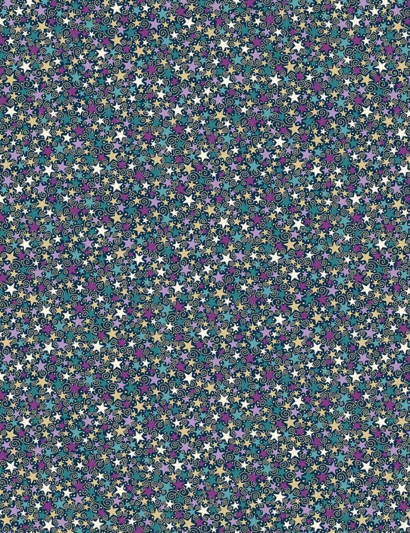 Luna Star patchwork fabric by Makower