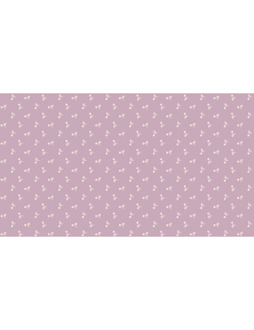 Tissu coton Bijoux Violet Pâle à motifs de Bouquets Bloom